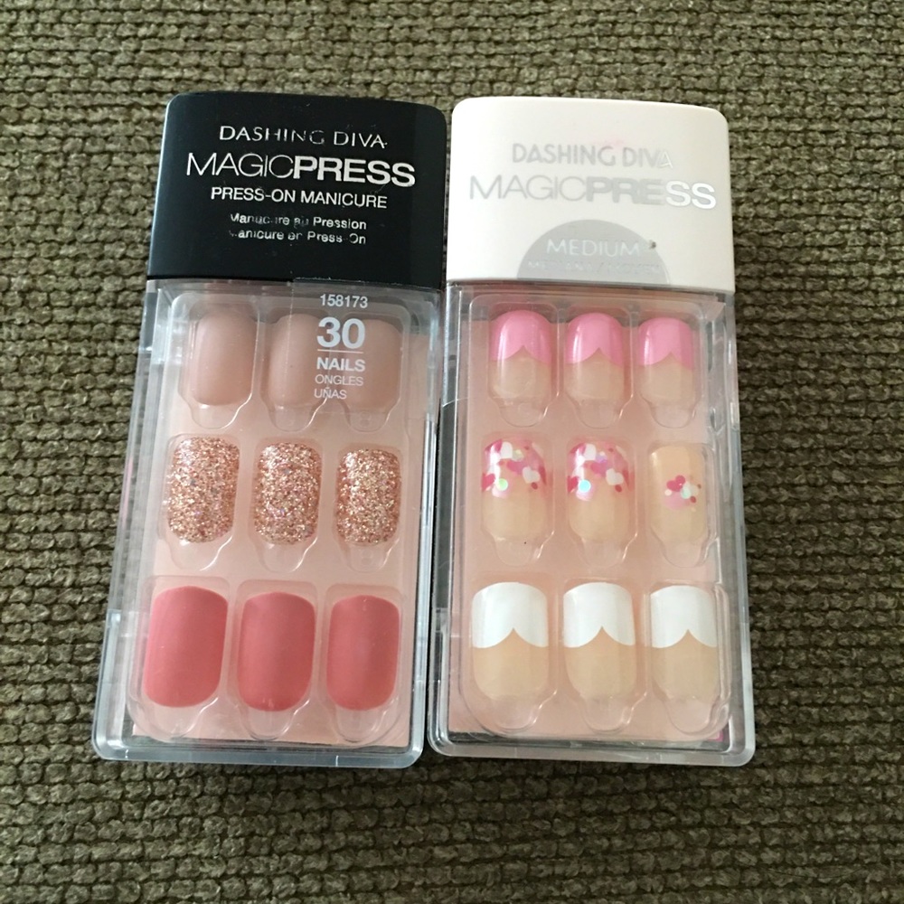 2 Sets of Dashing Diva Press On Nails